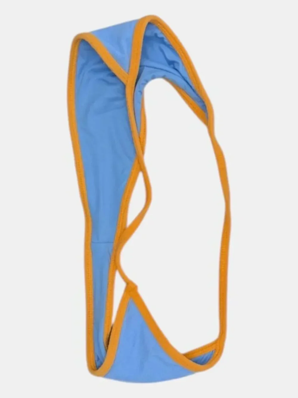 Frankies Bikinis Harmony Thong Bikini Bottom - Bluebird - Blue & Orange - Large